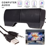 Desktop 3.5mm Clipable Usb Mini Speaker Soundbar Computer Stereo Speakers