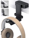 Lamicall Headphone Stand, Swivels Headset Hanger - Adjustable Desktop Earphone Holder Hook Mount for Gaming Headset, Kids Headphones, Wired Headphones, Sony, Sennheiser, Beats, xBox, etc - Black
