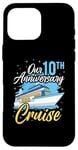 Coque pour iPhone 16 Pro Max Our 10th Anniversary Cruise Wedding Cruising Wife Husband