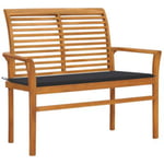 Banc de jardin meuble de patio bois Helloshop26