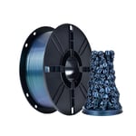 iBOSS PLA Filament d'imprimante 3D à changement de couleur 1,75mm, Filament Caméléon PLA 1,75 avec poudre scintillante, Bobine de 1kg (2,2kg) pour imprimante 3D FDM (Caméléon Vert+Violet)