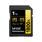 Lexar SDXC Pro 1800x U3 UHS-II R280/W210 (V60) 1TB