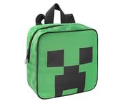 Franco Cosimo Panini Minecraft - Mini Sac à Dos avec Bretelles rembourrées et réglables, Compartiment et Poche Avant avec Fermeture éclair - Sac à Dos Maternelle, 26 x 26 x 11 cm - Vert