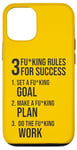 iPhone 12/12 Pro 3 Rules For Success - Gym, Hustle, Grind, Work Motivational Case