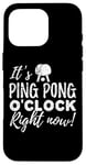 Coque pour iPhone 16 Pro C'est l'heure du ping-pong ! Funny Table Tennis