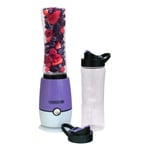 Multi Blender Juicer Fruit Smoothie Maker + 2 Sports Bottles Purple Shake & Take