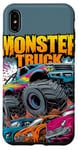 iPhone XS Max Monster Truck Crushing Cars Art for Monster Truck Lovers Case