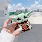 3D Cartoon Baby Yoda Silikonfodral Söt Skyddande Hölje för Airpods 1/2/Pro Pro