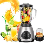 Blender électrique Smoothie de 1.5L Multifonction gris noir Vendos85