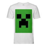 T-Shirt Homme Col Rond Attention Creeper Bac A Sable Jeux Video Pixels