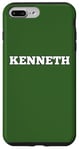 Coque pour iPhone 7 Plus/8 Plus Kenneth Médaille avec inscription « Big White Text » personnalisable au dos assorti