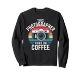 This Photographer Runs On Coffee Retro Camera Photographer Sweatshirt