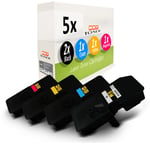 5x MWT Toner for Kyocera Ecosys P-5021-CDN M-5521-CDN M-5521-CDW P-5021-CDW