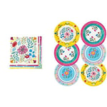 Talking Tables Outdoor Pinic Garden Paper Disposable Party Partyware Supplies Bundles for Birthday or BBQ - Bundle Include Paper Napkins x 20 Paper Plates x 12