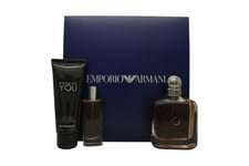 GIORGIO ARMANI EMPORIO ARMANI STRONGER WITH YOU GIFT SET 100ML EDT + 15ML EDT +