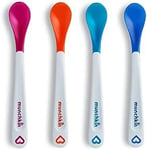 Munchkin White Hot Infant Safety Spoons - Multi-Coloured, Pack of 4,Munchkin Wh