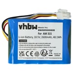 vhbw 1x Batterie compatible avec Husqvarna Automower 310 (2017), 315 (2017) tondeuse (2600mAh, 18,5V, Li-ion)