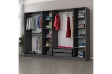 Fruitland Garderobe 270 cm - Antrasitt Garderobeskap & klesskap