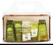 dalan d'olive Olive Oil 5 Piece travel kit Set, Shower gel,Cream,Soap,shampoo,co