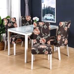 FLLXSMFC Dining Chair Covers 1/2/4/6Pcs Stretch Chair Cover Big Elastic Kitchen Chair Cover Dining Seat Cover Removable Slipcovers Restaurant Banquet Hotel