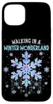 iPhone 15 Plus Walking In A Winter Wonderland Tie Dye Snowflake Christmas Case