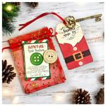 Santa Magic Key & Santa's lost button Christmas Eve box Fillers Xmas Gifts Kids