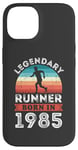 Coque pour iPhone 14 Legendary Runner born 1985 40e anniversaire cadeaux course