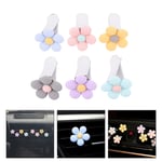 6Pcs flower perfume clip Car Daisy Clips Flower Air Vent Clip Car Perfume Clip