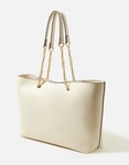 Monsoon Accessorize Chain tote bag white / cream elegant smart laptop bag