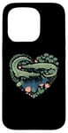 iPhone 15 Pro Cute Alligator Heart Crocodile Gator for Kids Case