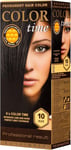 COLOR TIME | Permanent Gel Hair Dye Black Color 10 | Enriched with Royal 1 