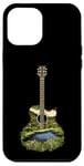 Coque pour iPhone 12 Pro Max Guitare acoustique Nature Paysage Musique Lover Art