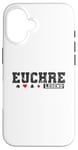 Coque pour iPhone 16 Euchre Legend Jeu de cartes à jouer