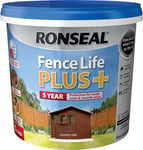 Ronseal RSLFLPPDO5L 5 Litre Fence Life Plus Paint - Dark Oak