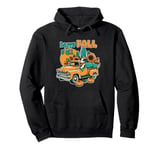 Funny Farm Halloween Shirt Retro Happy Fall Yall Cow Pumpkin Pullover Hoodie