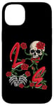 iPhone 14 Plus Love Rose Skeleton Flowers Bones Hearts Valentines Case