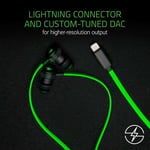 Razer Hammerhead Earbuds for iOS DAC Custom Tuned Dual Driver In Line Mic Volume