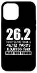 Coque pour iPhone 12 Pro Max 26,2 MILES 46,112 YARDS 313,886 PIEDS MARATHON COURNER Meme