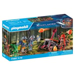 PLAYMOBIL 71485 Chevaliers et catapulte, Les chevaliers Novelmore, 54 pièces, Dès 4 ans