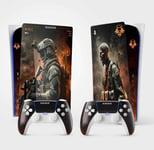 Sticker Pour La Ps5 Black Ops 6, Autocollant Ps 5 Gaming, Console Et Manette, Edition Standard Disque Skin Cod (2 Manettes)