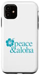 Coque pour iPhone 11 Plage de surf pour les vacances de Peace and Aloha à Hawaï