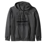 It's Official I'm The Favorite Son-In-Law Funny Sayings Zip Hoodie