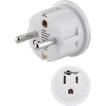 Adaptateur secteur USA-Japon vers Euro - GOOBAY - Pour la France - 3200 W - 45 mm - 40 mm - 40 mm