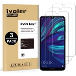 [Pack de 3] Verre Trempé pour Huawei Y7 2019 / Huawei Y7 Prime 2019 / Huawei Y7 Pro 2019, Film Protection écran en Verre trempé - s