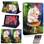 (iPad Pro 2nd Gen4.hamster)Tablet-kotelo Apple IPad 5th Gen/7th Gen/8th Gen/Air 2/3/IPad 2/3/4/iPad Pro/1st Gen/2nd Gen/IPad Mini 1/2/3 /4/5 Cover+ Pen Tietokoneen kannet ja kuoret