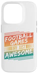 Coque pour iPhone 14 Pro Les jeux de football sont tout simplement géniaux - Amateur de football rétro