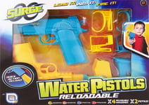 Grafix Surge Water Pistol Wars Reloadable 2 Pistols Water Gun Summer Outdoor Toy