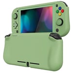 PlayVital ZealProtect Coque de Protection pour Nintendo Switch Lite,Coque Rigide pour Switch Lite,Grip Cover Joycon avec Protection d'écran&Capuchon Joystick&Cap Bouton-Vert Matcha