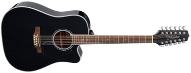 Takamine GD38CE-BLK Dreadnought 12-String Acoustic Guitar, B