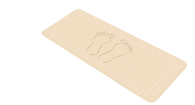 Halkmatta badkar, Foot 36x72 sandbeige